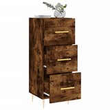  Komoda boja dimljenog hrasta 34,5x34x90 cm konstruirano drvo | shoptok.hr