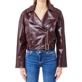 Liu Jo Usnjene jakne & Sintetične jakne UF5231E1038 Kostanjeva Cene