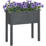  Sadilica siva 70 x 31 x 70 cm od masivne borovine | shoptok.hr