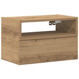 Maison Chic Stenska Nočna omarica - Nočna miza artisan hrast 45x26x28,5 cm, (21688377) Cene