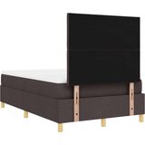  LED Box Spring Postelja Temno rjava 120 x 200 cm blago, (5000128008) | Shoptok.si