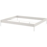 noo.ma Bijeli željezni bračni krevet bez uzglavlja s podnicom 180x200 cm Eton Basic – | shoptok.hr