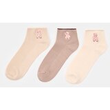 Sinsay Rebraste čarape s izvezenim medvjedićima 3 pack | shoptok.hr
