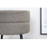 Venture Home okrugli puf Pot (art. 15577-405) ⌀40 × 40 cm, siva (greige) | shoptok.hr