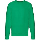 Fruit Of The Loom Green Men&#039;s Sweatshirt Lightweight Raglan Sweat cene