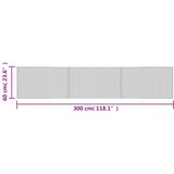  Tepih pravokutni svijetli prirodni 60 x 300 cm od bambusa | shoptok.hr