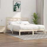 Maison Chic Posteljni okvir - Dvoposteljna postelja - Zakonska postelja iz trdnega lesa 200x200 cm-J5178, (21767558) | Shoptok.si