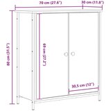 vidaXL Sideboard Artisan Oak Šperploča i metal Srednji | shoptok.hr