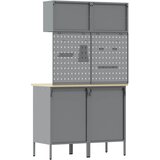  Set radnih ormarića s ladicama s policom 6 pcs Crvena | shoptok.hr
