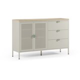 Marckeric Krem/u prirodnoj boji metalna komoda 140x90x40 cm Sayla – | shoptok.hr