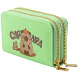  Novčanik s preslatkim motivom kapibare 12.5 x 8.5cm - zeleni | Shoptok.si