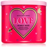 Bath & Body Works Bubbly Rosé - Love dišeča sveča 411 g