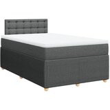 Maison Chic Box spring postelja - Vzmetna postelja z vzmetnico temno siva 120x190 cm blago SL23927, (21891198) | Shoptok.si
