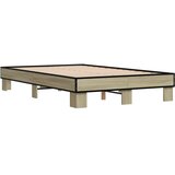  Okvir za krevet boja hrasta 120x190cm konstruirano drvo i metal | shoptok.hr