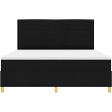  LED Box Spring Krevet s madracem Crna 180 x 200 cm tkanina | shoptok.hr