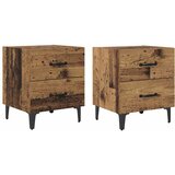 Ormarić za krevet s ladicama 2 pcs Staro drvo 40 x 35 x 47,5 cm | shoptok.hr