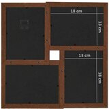 vidaXL Foto okvir za 24x(13x18 cm) fotografij temno rjav MDF | Shoptok.si