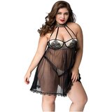 JSY 066 - črn babydoll komplet (XL-2XL) Cene