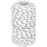 vidaXL Pletena vrv za čoln bela 2 mm x 500 m poliester | Shoptok.si