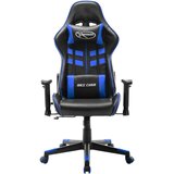 vidaXL Gaming stol črno in modro umetno usnje | Shoptok.si