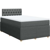 vidaXL Krevet box spring s madracem tamnosivi 120 x 190 cm tkanina | shoptok.hr