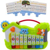  klavir za bebeForest Xylophone s karticama za sviranje - zeleni | shoptok.hr