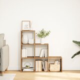 Pregrada regal za knjige 3 razina boja drva 99x29x99cm drveni | Eponuda.com