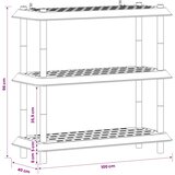  Jedinca za police 3 razina 100 x 40 x 96 cm PP Smeđa | Eponuda.com