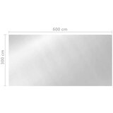  Pokrov za bazen srebrni 600x300 cm PE | shoptok.hr