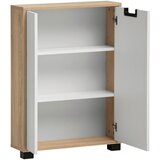 MID.YOU Spodnja Omarica Emmik, Bela, Barva Hrasta | Shoptok.si