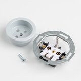  Kliklap - Trojna retro zidna utičnica za kućnu upotrebu sa ramom, 230 V, siva | Eponuda.com