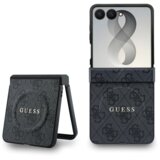 Guess GUHMZF8P4MSEGCK za Samsung Galaxy Z Flip8 zadnji ovitek iz PU usnja 4G Magnetic - črn | Shoptok.si