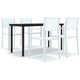  5-dijelni vrtni blagovaonski set bijeli | shoptok.hr