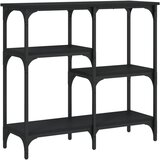 Maison Chic konzolna miza - miza ob steni črna 80x29x75 cm inženirski les, (21786166) Cene