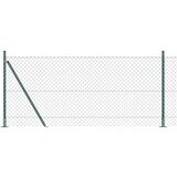 vidaXL Verižna ograja s stebri Zelena 1 x 25 m Jeklo, (5000096671) | Shoptok.si