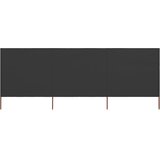  Vjetrobran s 3 panela od tkanine 400 x 160 cm antracit | shoptok.hr