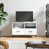 The Living Store TV omarica visok sijaj bela 80x36x50 cm inženirski les - TV Omarica, (21434588) | Shoptok.si