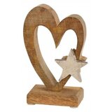  Srce sa zvezdicom mando wood figura | ePonuda.com