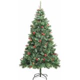  Umjetno božićno drvce 300 LED lampica Topla bijela PVC i metal - 180 cm s LED-ima i ružičastim kuglicama | shoptok.hr