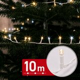 Family Christmas LED niz božičnih lučk 10 m 400 toplo in100 hladno belih LED 100-240V 6W - prozoren kabel u