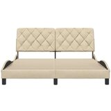  Posteljni okvir brez vzmetnice krem 160x200 cm blago, (21829055) | Shoptok.si