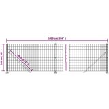  Mrežna ograja s prirobnico zelena 1x10 m, (20822138) | Shoptok.si