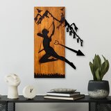 Wallity zidna dekoracija brave, 41,5x58x3 cm, smeđa Cene