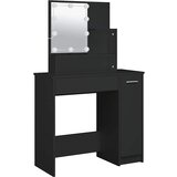  Toaletni stolić s LED svjetlima crni 86,5x35x136 cm | Eponuda.ba