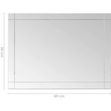  Zidno ogledalo 60 x 50 cm stakleno | shoptok.hr