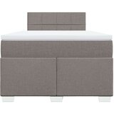 vidaXL Box spring postelja z vzmetnico taupe 120x190 cm blago | Shoptok.si