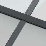 vidaXL Klizna vrata crna 76x205 cm od kaljenog stakla i aluminija | shoptok.hr