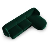 Milo Casa Zelena žametna kotna sedežna garnitura (desni kot/z ležalnikom) Paolo – | Shoptok.si