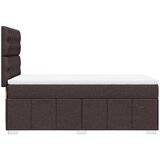  Krevet s oprugama i madracem tamnosmeđi 100 x 200 cm od tkanine | shoptok.hr