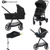 Kinderkraft dječja kolica 4u1 newly™ classic black + mink™ pro + isofix baza mink™ fx cijene
